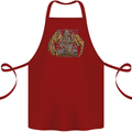 Devil Dragon Skeleton Fantasy Skull Demon Cotton Apron 100% Organic Maroon