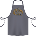 Devil Dragon Skeleton Fantasy Skull Demon Cotton Apron 100% Organic Steel