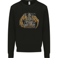 Devil Dragon Skeleton Fantasy Skull Demon Kids Sweatshirt Jumper Black