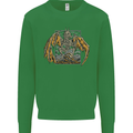 Devil Dragon Skeleton Fantasy Skull Demon Kids Sweatshirt Jumper Irish Green