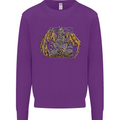Devil Dragon Skeleton Fantasy Skull Demon Kids Sweatshirt Jumper Purple