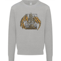 Devil Dragon Skeleton Fantasy Skull Demon Kids Sweatshirt Jumper Sports Grey