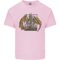 Devil Dragon Skeleton Fantasy Skull Demon Kids T-Shirt Childrens Light Pink