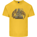 Devil Dragon Skeleton Fantasy Skull Demon Kids T-Shirt Childrens Yellow