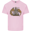 Devil Dragon Skeleton Fantasy Skull Demon Mens Cotton T-Shirt Tee Top Light Pink