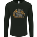 Devil Dragon Skeleton Fantasy Skull Demon Mens Long Sleeve T-Shirt Black
