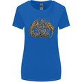 Devil Dragon Skeleton Fantasy Skull Demon Womens Wider Cut T-Shirt Royal Blue