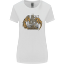 Devil Dragon Skeleton Fantasy Skull Demon Womens Wider Cut T-Shirt White