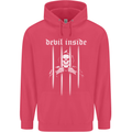Devil Inside Grim Reaper Satan Skull Gothic Childrens Kids Hoodie Heliconia