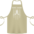 Devil Inside Grim Reaper Satan Skull Gothic Cotton Apron 100% Organic Khaki