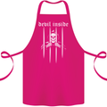 Devil Inside Grim Reaper Satan Skull Gothic Cotton Apron 100% Organic Pink