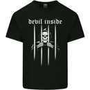 Devil Inside Grim Reaper Satan Skull Gothic Kids T-Shirt Childrens Black