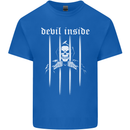 Devil Inside Grim Reaper Satan Skull Gothic Kids T-Shirt Childrens Royal Blue