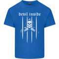 Devil Inside Grim Reaper Satan Skull Gothic Mens Cotton T-Shirt Tee Top Royal Blue