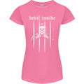 Devil Inside Grim Reaper Satan Skull Gothic Womens Petite Cut T-Shirt Azalea