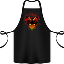 Devil Inside Me Satanic Cat Demon Evil Cotton Apron 100% Organic Black