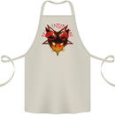 Devil Inside Me Satanic Cat Demon Evil Cotton Apron 100% Organic Natural