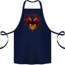 Devil Inside Me Satanic Cat Demon Evil Cotton Apron 100% Organic Navy Blue