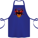 Devil Inside Me Satanic Cat Demon Evil Cotton Apron 100% Organic Royal Blue