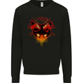 Devil Inside Me Satanic Cat Demon Evil Kids Sweatshirt Jumper Black