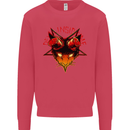 Devil Inside Me Satanic Cat Demon Evil Kids Sweatshirt Jumper Heliconia