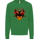Devil Inside Me Satanic Cat Demon Evil Kids Sweatshirt Jumper Irish Green