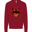 Devil Inside Me Satanic Cat Demon Evil Kids Sweatshirt Jumper Red