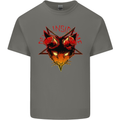 Devil Inside Me Satanic Cat Demon Evil Kids T-Shirt Childrens Charcoal