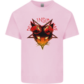 Devil Inside Me Satanic Cat Demon Evil Kids T-Shirt Childrens Light Pink