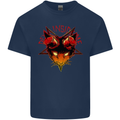 Devil Inside Me Satanic Cat Demon Evil Kids T-Shirt Childrens Navy Blue