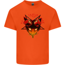 Devil Inside Me Satanic Cat Demon Evil Kids T-Shirt Childrens Orange