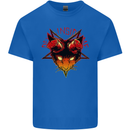 Devil Inside Me Satanic Cat Demon Evil Kids T-Shirt Childrens Royal Blue