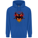 Devil Inside Me Satanic Cat Demon Evil Mens 80% Cotton Hoodie Royal Blue