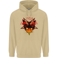 Devil Inside Me Satanic Cat Demon Evil Mens 80% Cotton Hoodie Sand