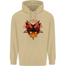Devil Inside Me Satanic Cat Demon Evil Mens 80% Cotton Hoodie Sand