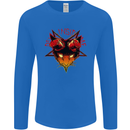 Devil Inside Me Satanic Cat Demon Evil Mens Long Sleeve T-Shirt Royal Blue