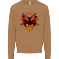 Devil Inside Me Satanic Cat Demon Evil Mens Sweatshirt Jumper Caramel Latte