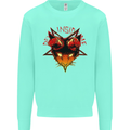 Devil Inside Me Satanic Cat Demon Evil Mens Sweatshirt Jumper Peppermint