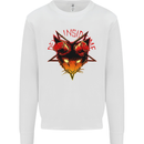 Devil Inside Me Satanic Cat Demon Evil Mens Sweatshirt Jumper White