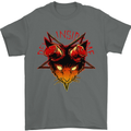 Devil Inside Me Satanic Cat Demon Evil Mens T-Shirt Cotton Gildan Charcoal