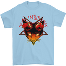 Devil Inside Me Satanic Cat Demon Evil Mens T-Shirt Cotton Gildan Light Blue