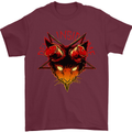 Devil Inside Me Satanic Cat Demon Evil Mens T-Shirt Cotton Gildan Maroon
