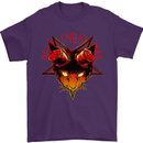 Devil Inside Me Satanic Cat Demon Evil Mens T-Shirt Cotton Gildan Purple