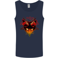Devil Inside Me Satanic Cat Demon Evil Mens Vest Tank Top Navy Blue