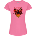 Devil Inside Me Satanic Cat Demon Evil Womens Petite Cut T-Shirt Azalea