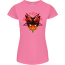 Devil Inside Me Satanic Cat Demon Evil Womens Petite Cut T-Shirt Azalea