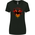 Devil Inside Me Satanic Cat Demon Evil Womens Wider Cut T-Shirt Black