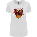 Devil Inside Me Satanic Cat Demon Evil Womens Wider Cut T-Shirt White