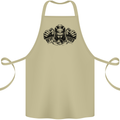 Devil Rider Motorcycle Motorbike Biker Cotton Apron 100% Organic Khaki