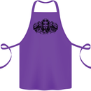 Devil Rider Motorcycle Motorbike Biker Cotton Apron 100% Organic Purple